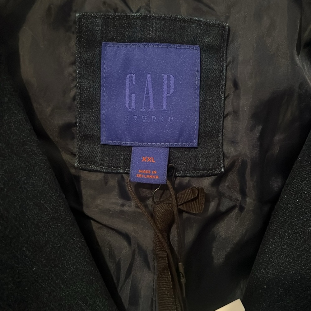 GapStudio Denim Double-Breasted Tailored Blazer - Picture 4 of 9